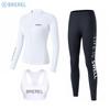 Dames Sneldrogende UV-Bescherming Rash Guard Set Lange Mouwen Top Broek Surfen Duiken Snorkelen