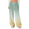 Women's Fleece Wide Leg  Elastic Waist Drawstring Loose Pants Drawstring Pajama Pants Sleepwear Trousers