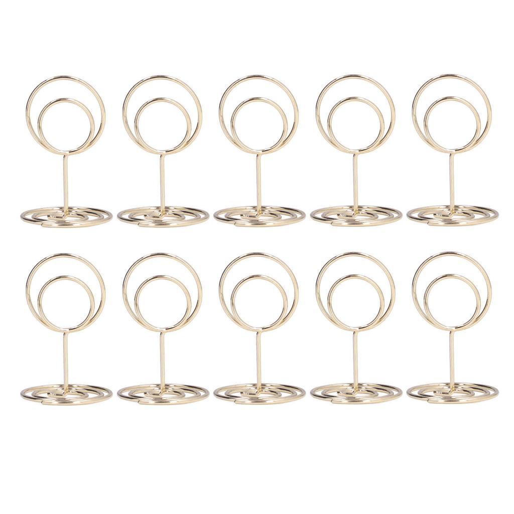 10pcs Table Number Holder Convenient Practical Round Base Reliable Durable Stable Elegant Style
