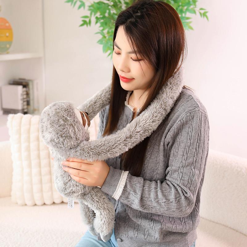 30/45cm Braccio Lungo Bradipo Peluche Morbido Peluche Cuscino Abbracciabile Regalo per Amici Arredo Casa