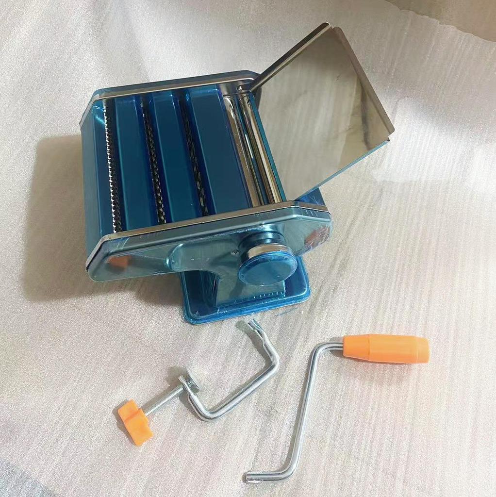 Stainless Steel Manual Pasta & Dumpling Maker: Hand-Cranked Noodle & Dough Sheet Machine