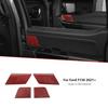 Red Carbon Front & Rear Door Panel Decor Trim Cover Bezels For Ford F150 +