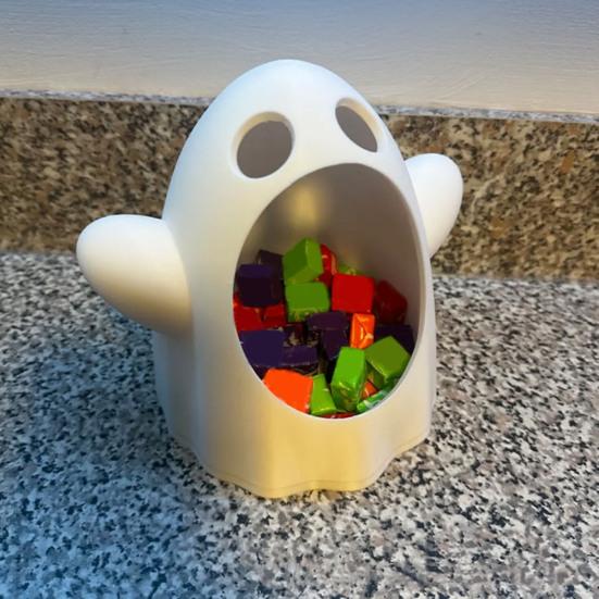 Spøkelsesgodteriskål Skummel serveringsbrett for snacks Ost Frukt Kreativt plastfat Skål Halloween-festrekvisitter