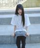 Mihebeu Lovely Charm Oversized Short Sleeve T-Shirt White