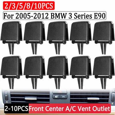 2-10PCS For BMW 3 Series E90 2005-2012 AC Vent Grille Slider Clip Repair Kit Car Front A/C Air Conditioning Vent Outlet Tab Clip