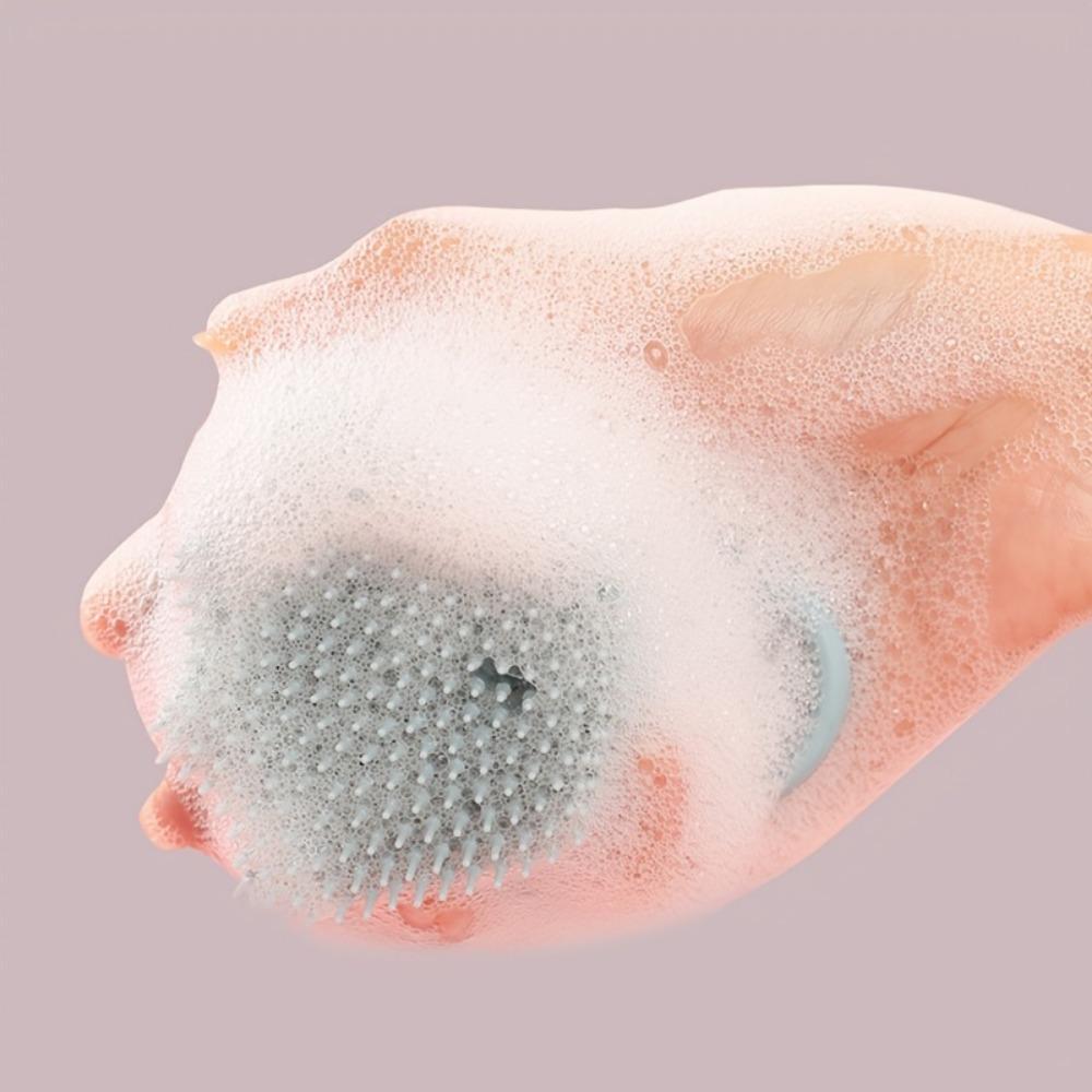 Multifunctional Brush 1pc, Bath Massage Shampoo Bath Cleansing Face Brush Silicone Dog Massage Brush Hair Beauty Soft Shampoo Dispenser