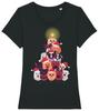Christmas Tree Dogs T-Shirt Womens Funny Dog Gift Organic Cotton Mum Ladies Xmas