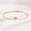 S925 Sterling Silver Moissanite Starry Bubble Bracelet for Women - Adjustable Retro Fashion Design