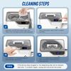 LifeBasis Ultrasonic Cleaner 600ml, Powerful Cleaning with Strong Transducer, Improved Specifications, 42,000Hz, Eyeglass Cleaner, 5-Stage Timer, Ultr