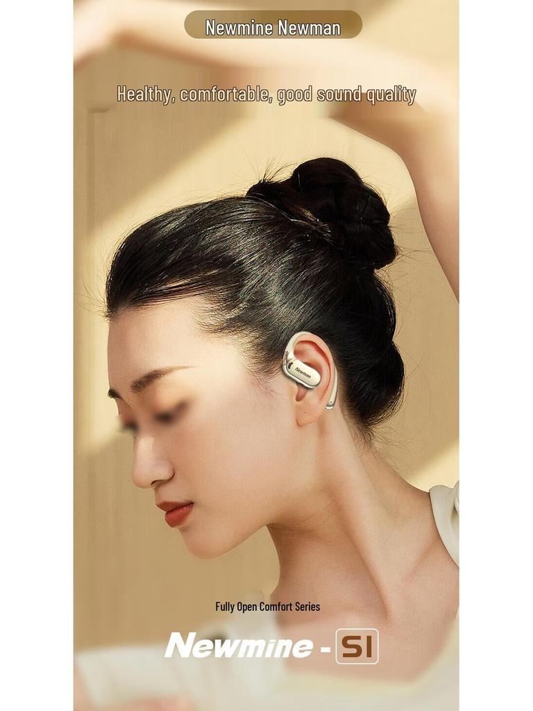 Newman S1 Pro Open-Ear Sport Noise-Cancelling Waterproof Bluetooth Earphones with Long Battery Life