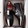 Klassische Herrenschuhe Business-Kleiderschuhe Büro Rutschfeste Lederschuhe Slipper Hochzeit Formal Oxfords PU-Leder Arbeitsschuhe Loafer