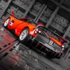 1/32 Simulation Pagani BC Alloy Supercar Model, Doors Can Be Opened with Sound and Light, Car Ornaments
