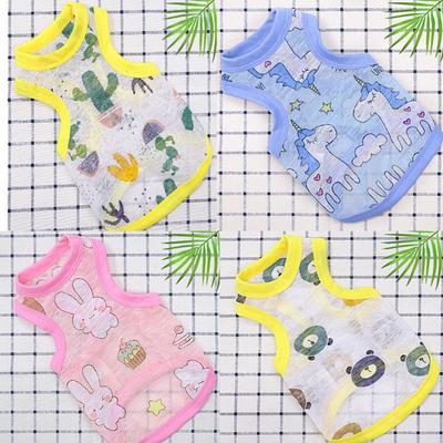 Pet Small and Medium-sized Dog French Fighting Cat Teddy Bear Dog Clothes Spring and Summer Sun Protection Cool Vest Supplies