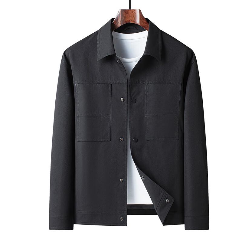Fengxun Men s Classic Lapel Jacket 3XL