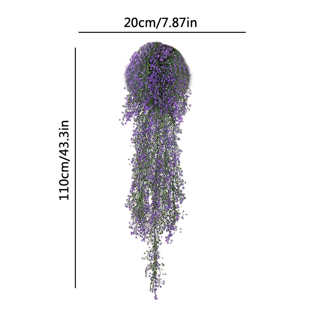 73/110cm Artificial Plant Rattan Golden Bell Willow Shooting Wedding Home Bar Wall Hanging Decoration Flower Plastic Flower