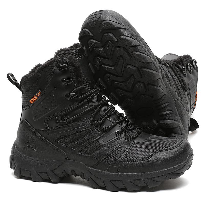 

Men s Tactical Combat Boots: Outdoor Peak Climbing, Desert, Winter Plus Velvet, Military, Wilderness Training. 40