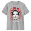 Celine Dion Classic Song Pattern Tshirt for Unisex and Women Pure Cotton Casual Tshirt for Music Fans Street Wear Top