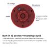 Birds Owl Repeller Solar 360-degree Induction Alarm 1200mAh Wild Animal Deterrent Device Recordable IP55 for Farms Orchards