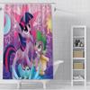 Hot Cartoon My L-Little P-Pony Shower Curtain Waterproof Polyester Fabric Paint Colorful Bath Curtains Curtain with Hook