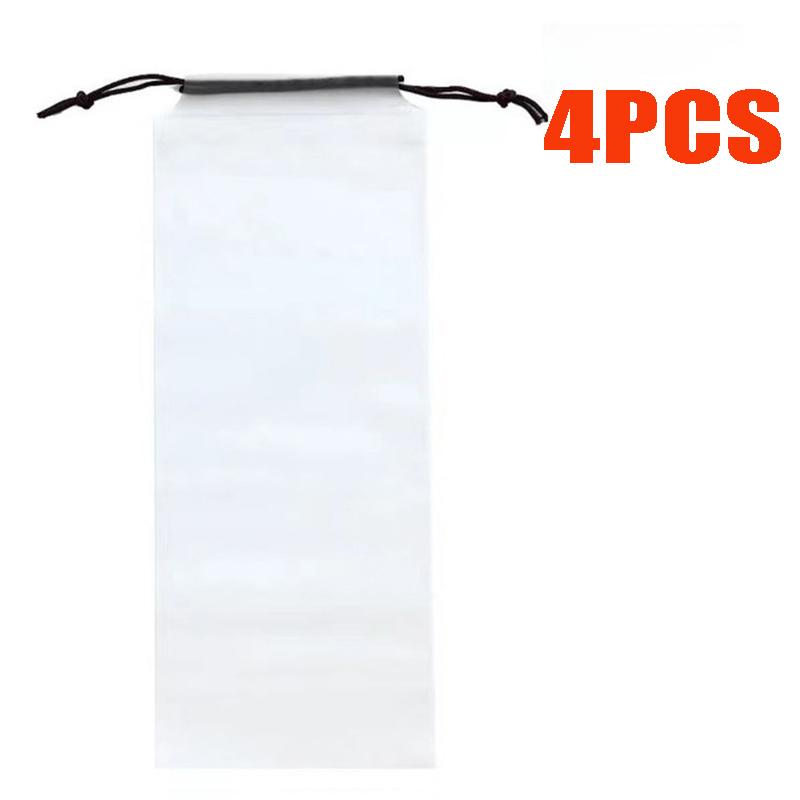 Aufbewahrungstasche für Regenschirme Durchscheinender Kunststoff Wasserdicht Schmutzabweisende Regenschirmhülle Wiederverwendbare Tragbare Kordelzugbeutel Heimaufbewahrung