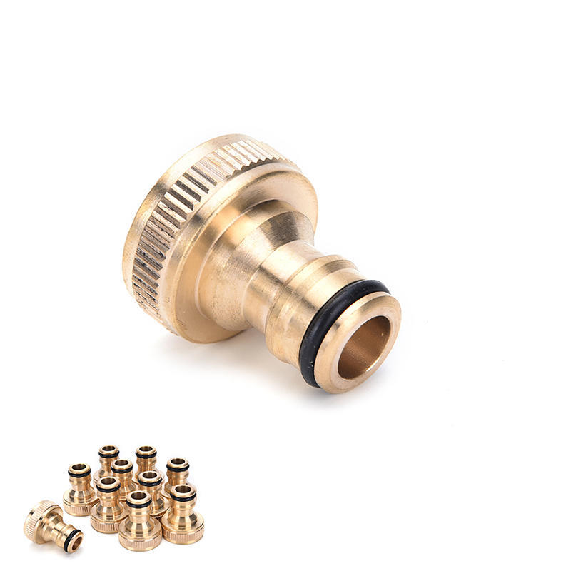 2pcs 3 /4 "Threaded Brass Tap Adaptor Garden Water Hose Pipe Connector Fitting