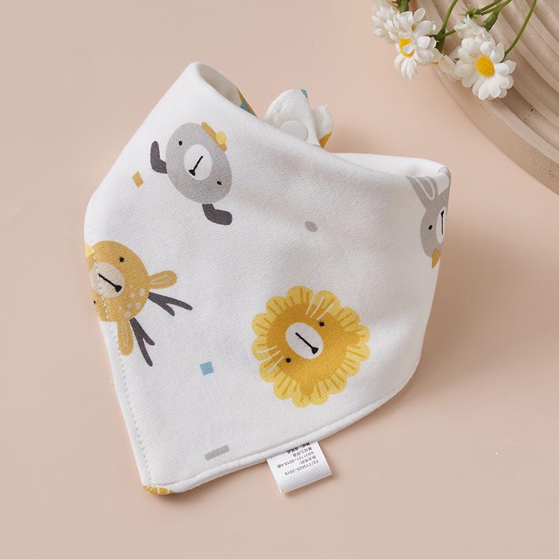 Super Soft Cotton Infant Bib & Neck Warmer - Anti-Spit Up, Autumn/Winter Triangle Scarf