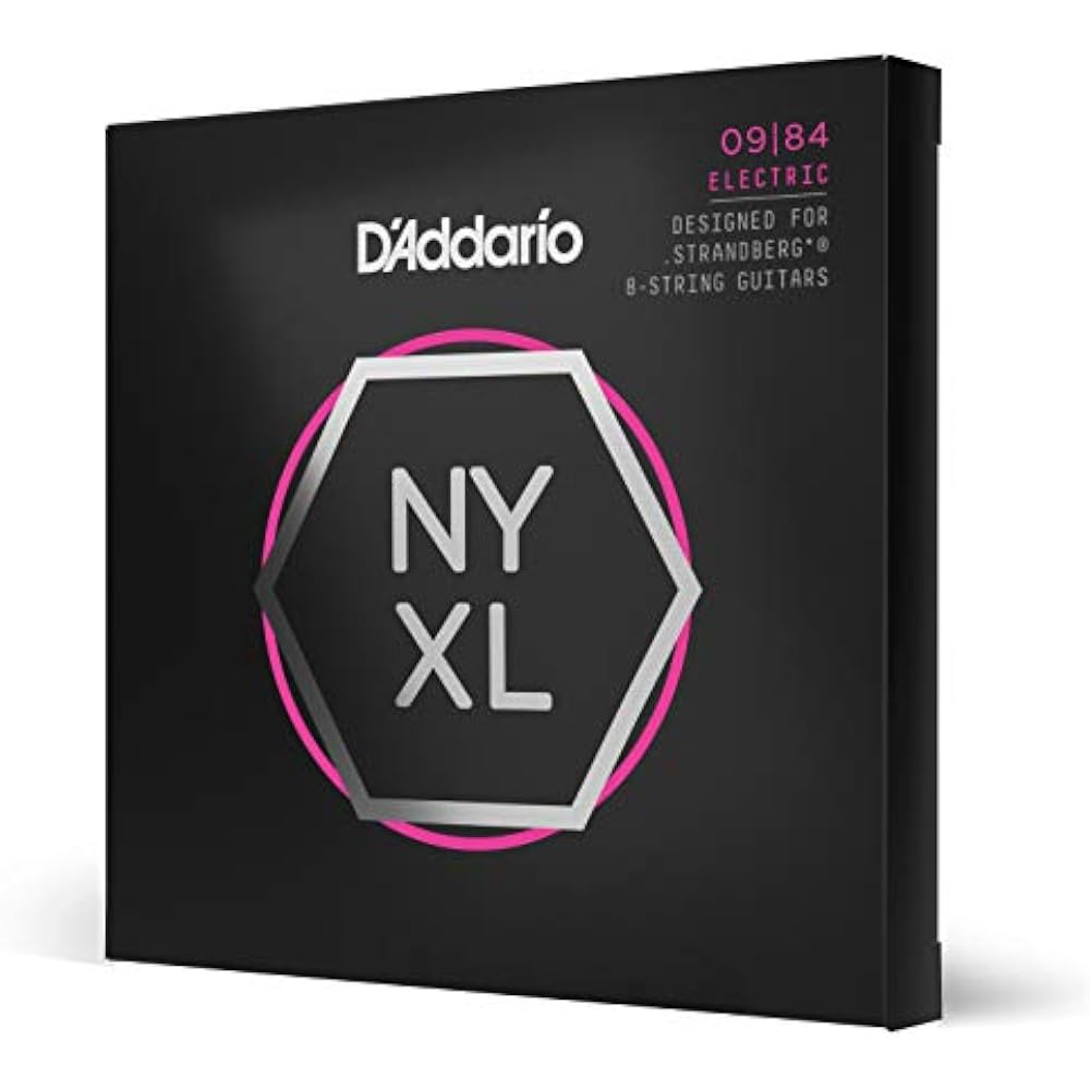 D Addario Daddario Electric Guitar Strings NYXL .strandberg* Custom Light 8 Strings .009-.084 NYX...