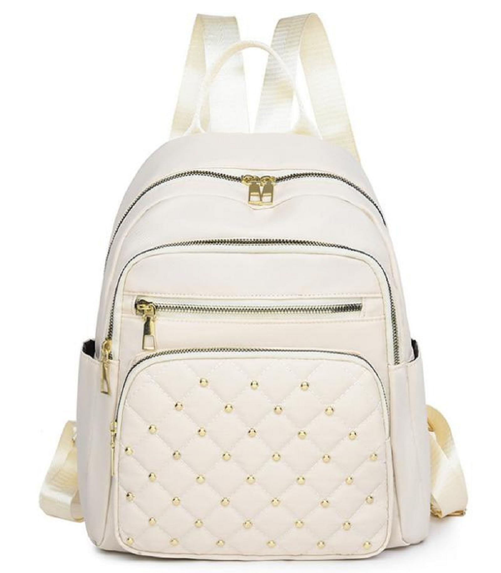 Синий Рэфрейн Женский рюкзак с ромбовидным узором, Легкий, Водоотталкивающий, Большая вместимость, Задний карман, Простой дизайн, 3-в-1, Городской рюкзак, Повседневный