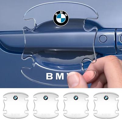 4 Stück Transparente Auto-Türgriffschalen-Aufkleber für BMW M M1 M2 M3 M4 M5 M6 F20 G30 F30 F31 E36 E87 E60 E91 X1 X3 X5 Zubehör