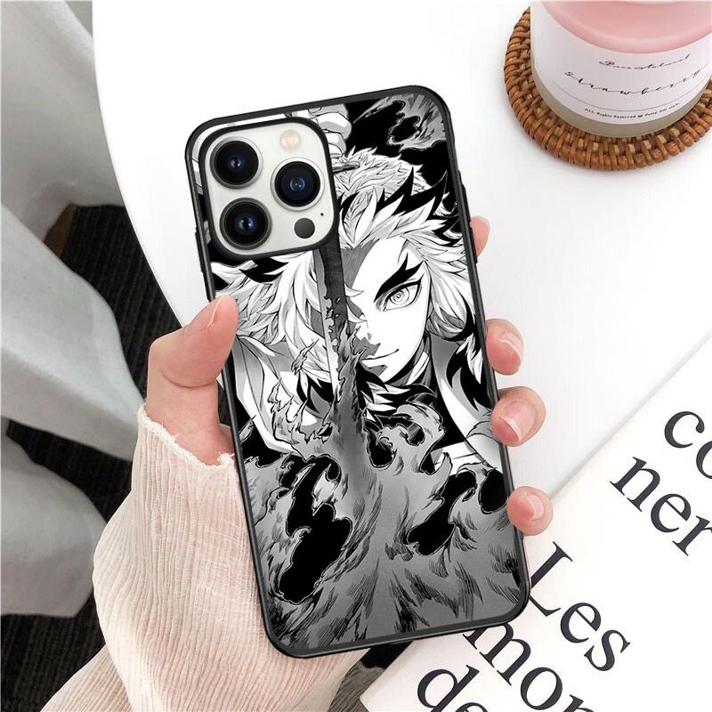 Anime Comic Dämon Titan Deku Telefon Fall für iPhone 14 13 12 11 Pro MAX X XS Max XR Mini SE 7 8 Plus Schwarz Funda Coque Fall