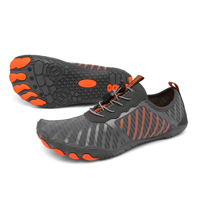 

Водная обувь для мужчин, женщин, пляжная обувь для воды, сандалии для плавания, дренажная спортивная обувь для ходьбы, быстросохнущая лодка, босиком, йога, тренажерный зал, рыбалка, серфинговые кроссовки 47 серый