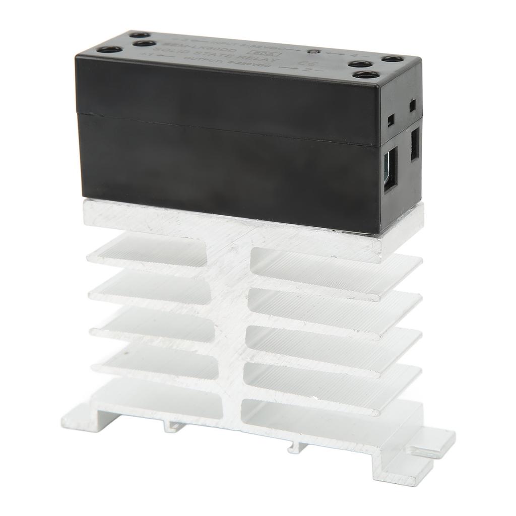 DC-Steuerung DC-Relais mit Kühlkörper Solid-State-Leistungsrelaismodul 3–32V Eingang 5–220V Ausgang
