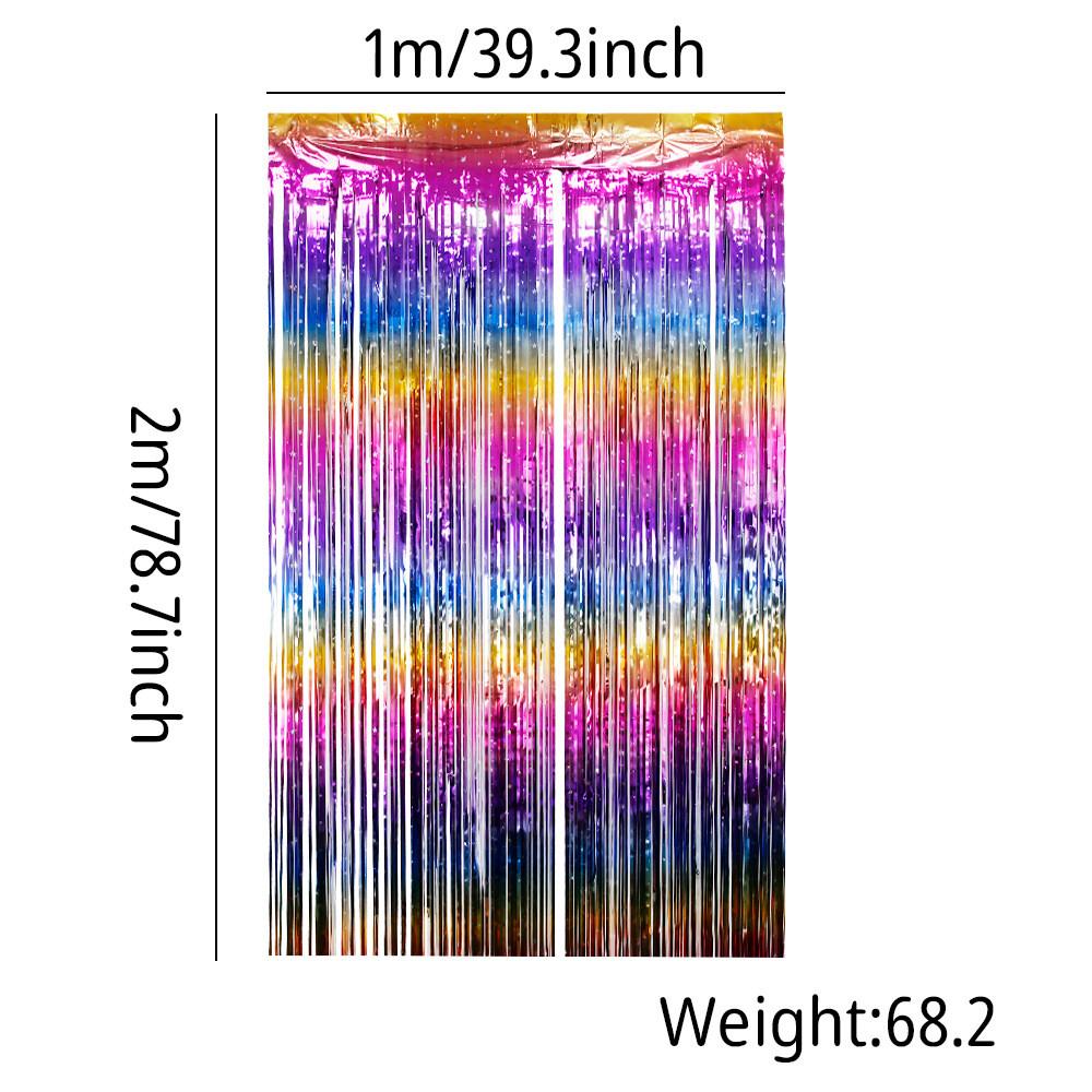 Glamorous Vibrant 2m Gradient Rain Curtain Perfect For Wedding Decor And Holiday Celebrations