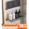 MDNG Punch-Free Foldable Double-Layer Bathroom Tray Rack
