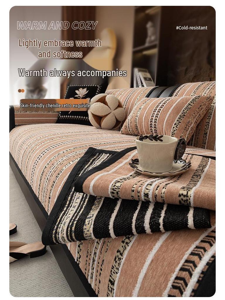 Transborder High-End Non-Slip Leather Sofa Cushion Cover for All Seasons 2026