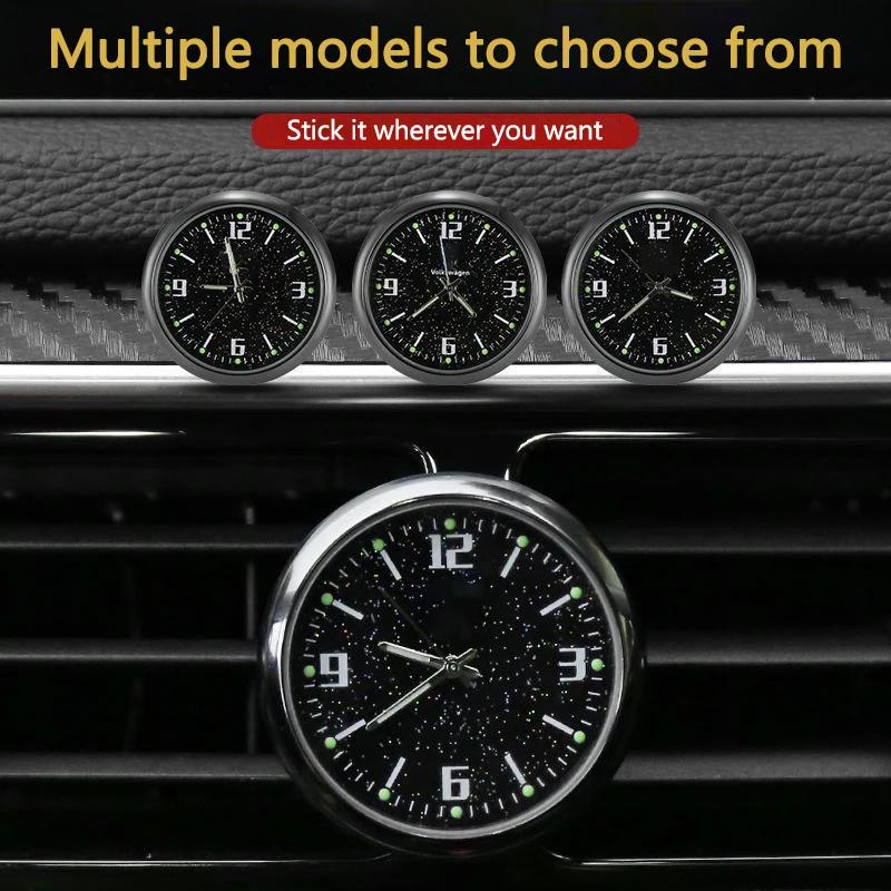 Car Sticker Hot For Ford New Car Interior Electronic Quartz Styling Decoration Clock Watch For Ford Mustang Bronco GT Mach 1 Eco