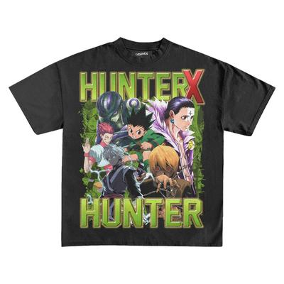 Camiseta Unisex de Algodón 100% con Gráfico de Personaje de Anime Hunter x Hunter 2026 Verano Nueva Moda Unisex Manga Corta Camiseta Inspirada en lo Vintage