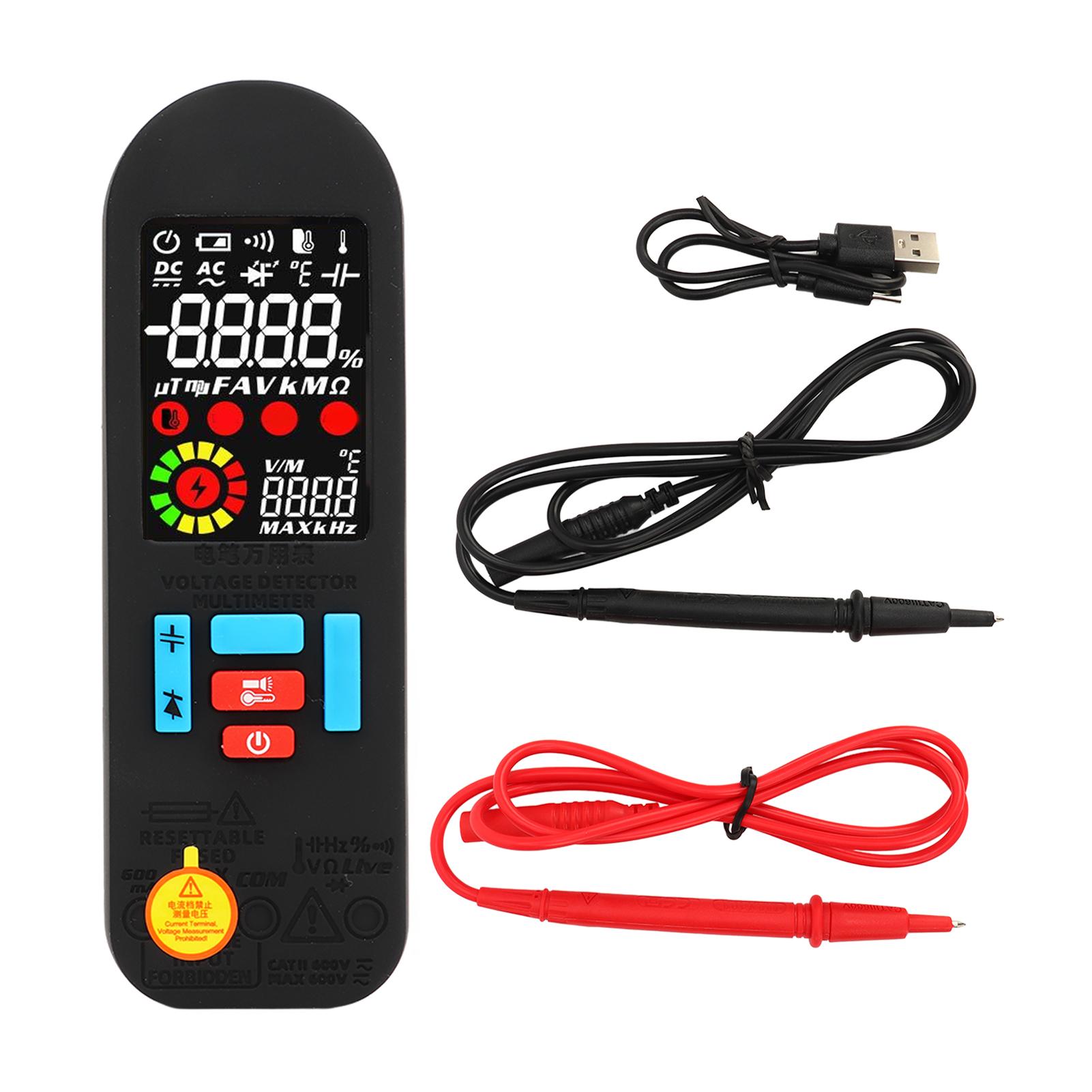 

BSIDE A2X Rechargeable Digital Multimeter 6000 Counts Smart Automatic Voltmeter AC DC Current Live