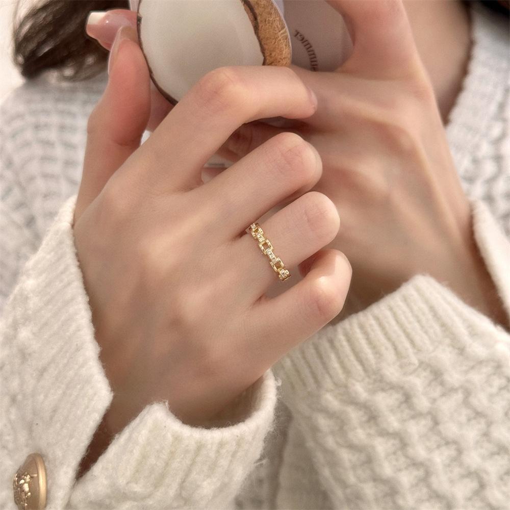 Color Enamel Fritillary Butterfly Ring Women's Open Index Finger Ring New Products