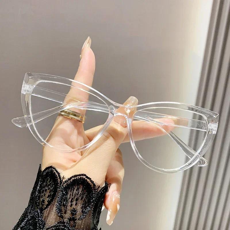 Women Fashion Cat Eye Myopia Glasses Trendy New Clear Lens Eyeglasses for Men Ladies Retro Minus Diopter Eyewear 0-1.0-4.0