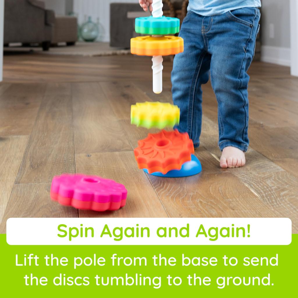 Fat Brain Toys Spin Again Educational Toy, 13x42cm, FA110-1, Authentic