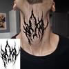 1 Vel Skelet Doornen Anker Tijdelijke Tattoos Voor Volwassen Hand Nek, Halloween Nep Tattoo Sticker Langdurig Realistisch Tatoo