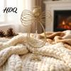 Seasonal Indoor Decor Piece Angel Christmas Tree Topper Gold Glitter Metal Wire Crown Spring Base Topper Ornament for Holiday Home And Decorations
