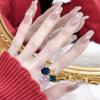 Adjustable Colorful Zirconia Gem Ring for Women – Trendy, Versatile, Fashionable Internet Style