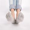 Women Ankle Invisible Non Slip Cotton Silicone Hosiery Five Finger Toe Socks