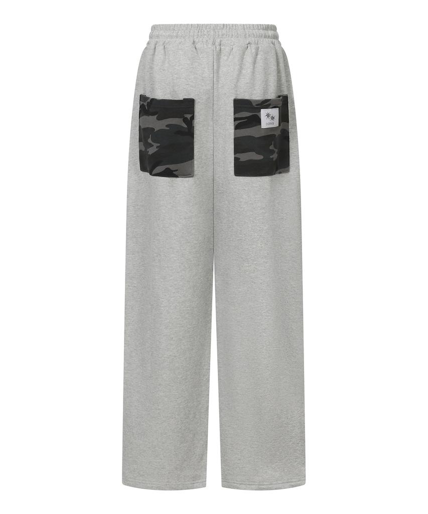 Koiliseu Fayon Camo Color Block Wide Sweatpants