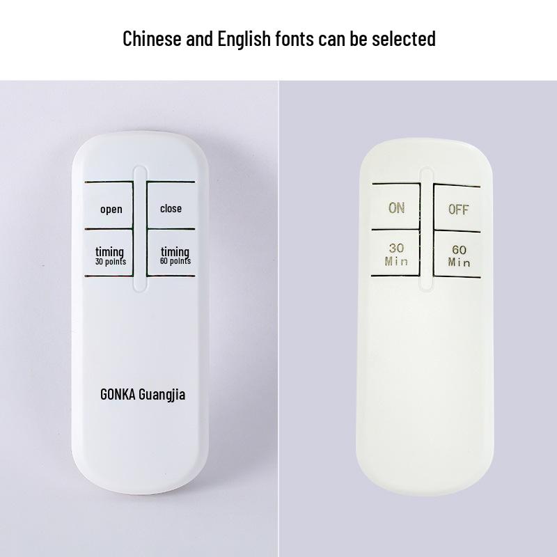 Cross-border Smart Wireless Lamp Holder, E27 Socket, 220V, with No-Wiring Remote Control.