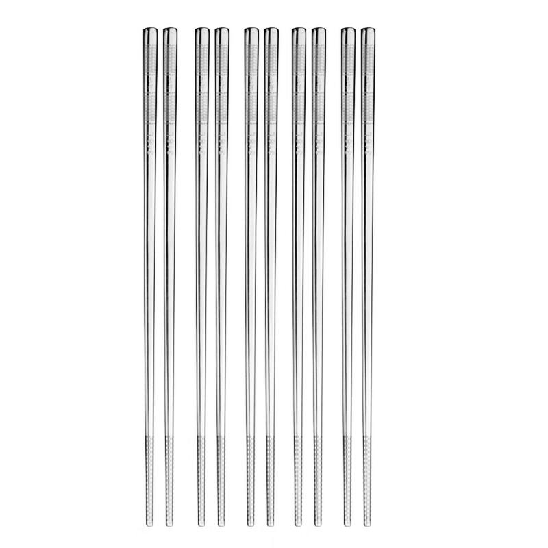 Si Shi Yan Huo 316L Stainless Steel Antibacterial Chopsticks - Lucky Series