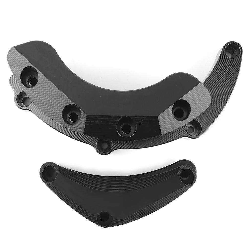 Motorcycle Engine Case Saver Crash Pad Frame Sliders Protector Fit for Yamaha MT‑09 FJ‑09 XSR900Black