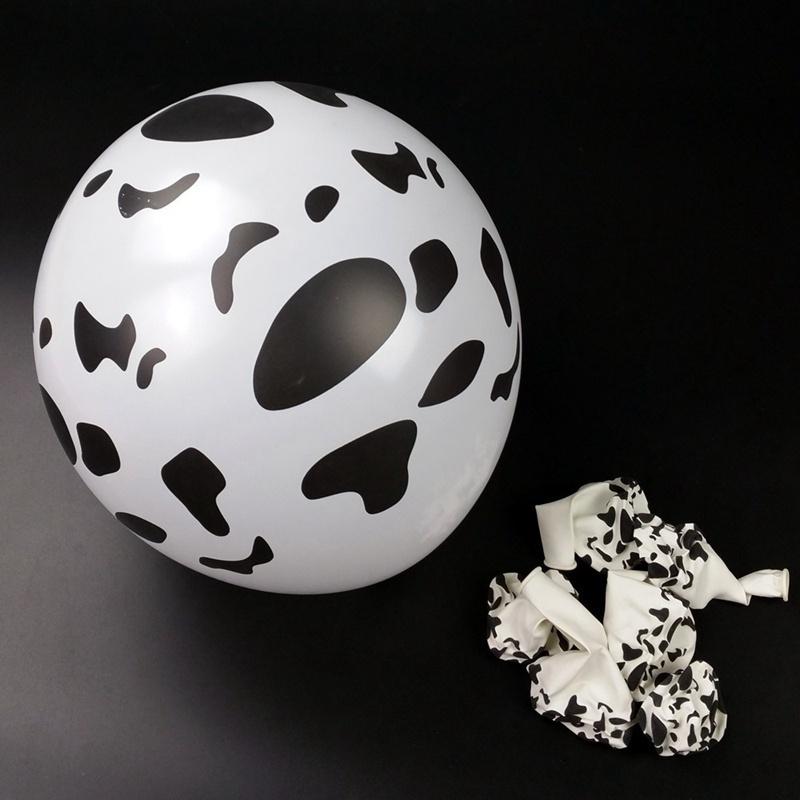 20pcs/35pcs/50pcs Thicken Cow Printed Round Latex Balloons Balloons Beautiful Printing Cow Balloon Latex Balloon for Birthday Party 12Inch